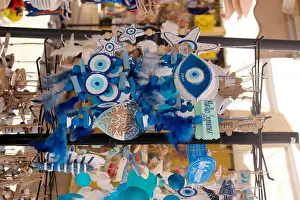 Holiday Destination Prints: Souvenirs, souvenir store on the island of Symi