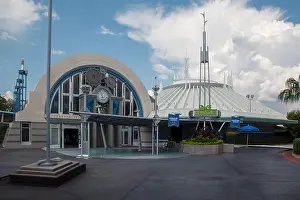 Cloud Sky Prints: The Space Mountain Futuristic building in Tomorrowland