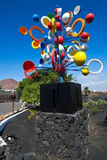 Canaries Prints: Spain, Canaries Islands, Lanzarote island, the Cesar Manrique Foundation in the Tahiche