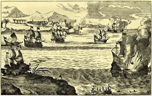 Corsair Prints: The Spanish Armada destroyed by Captaine Morgan