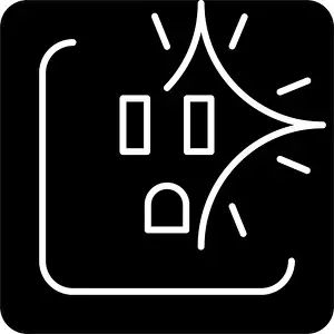 Glyph Prints: Sparking outlet black glyph icon