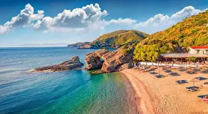 Euboea Prints: Spectacular morning view of Kama beach in Kalamos village