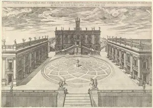 Capitol Prints: Speculum Romanae Magnificentiae: View of the Roman Capitol, 1569