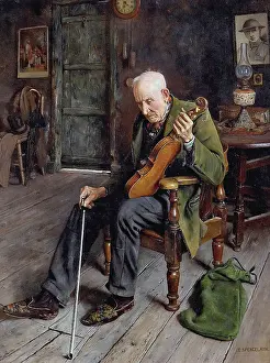 Victorian Era Prints: Spencelayh Charles - Failing Memories - British School - 19th Century