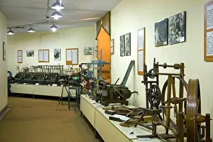 Pacifist Prints: Spinning Wheel Gallery. National Gandhi Museum. Raj Ghat. New Delhi. India