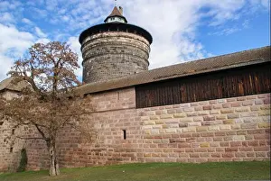 Nuremberg Prints: Spittlertor is a historic tower gate in old-town of Nuremberg, Bavaria, Germany