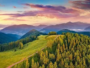 Splendid sunrise on Yahidna mount
