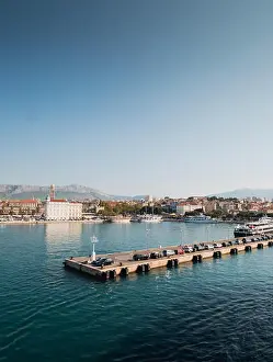 Split Prints: Split city in Croatia waterfront on sunny summer day