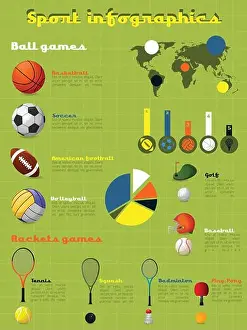 Hockey Prints: Sports Infographics Set