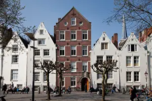 Squares Prints: Spui Square, Begijnhof Béguinage, Amsterdam, Netherlands, Europe