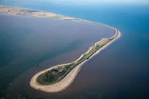 spurn point river humber east coast uk england aerial