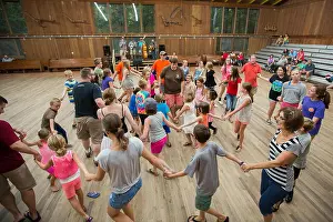 Carolina Prints: Square dancing in the barn at Oconee State Park in South Carolina