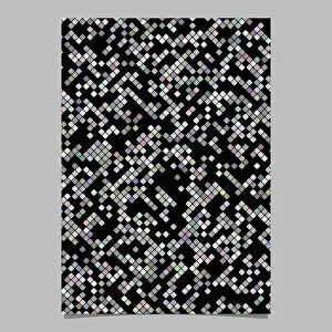 Folder Prints: Square pattern brochure template - vector mosaic tile stationery background