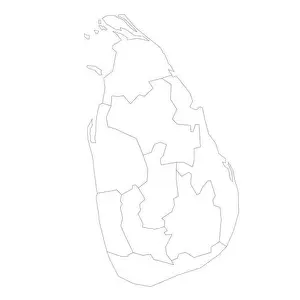 Entity Prints: Sri Lanka political map of administrative divisions - provinces