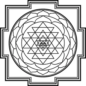 Meditate Prints: sriyantra, shakti, hold, support, geometry, hinduism, tantrism