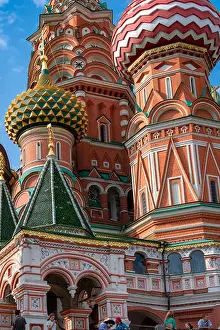 Historical Site Prints: St. Basil's Cathedral in Red Square, Moscow
