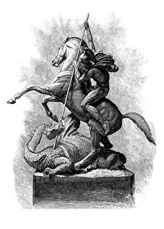 St George Prints: St. George and the Dragon, England
