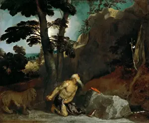 Repentance Prints: St. Jerome in Penitence. Tiziano