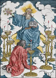 New Testament Prints: St. John vision of Christ and the 7 candlesticks