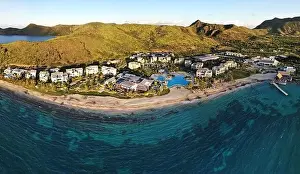 ST KITTS, ST KITTS AND NEVIS -24 NOV 2019- Aerial view of the Park Hyatt St Kitts