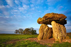 Neolithic Prints: St Lythans Burial chamber, St Lythans, Vale of Glamorgan, South Wales