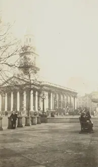 Trafalgar Square Prints: St Martins-in-the-Field, Trafalgar Square, London black-and-white prints