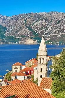 Images Dated 5th October 2017: St. Nicholas belltower, Perast balkan village, Kotor Bay, Montenegro