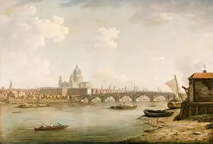 1770s Prints: St Pauls Cathedral and Blackfriars Bridge