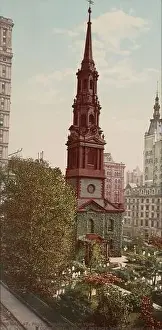Big Apple New York Prints: St. Paul's Church, East Harlem, New York City 1901