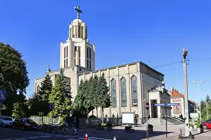 Tower Town Prints: St. Stanisław Kostka church in Debniki quarter, Krakow, Poland