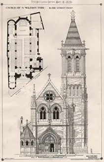 Front Prints: St. Wilfrid's church, York. Blake street front; Geo. Goldie Architect, 1873