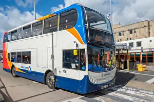 A Stagecoach double decker bus at Bolton bus station