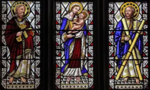 stained glass window robert beer exeter 1843 depicting saints peter Trending Item 4