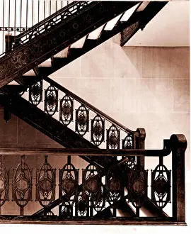 Staircase Prints: Staircase from Chicago Stock Exchange Building, Chicago, Louis Henry Sullivan, 1893