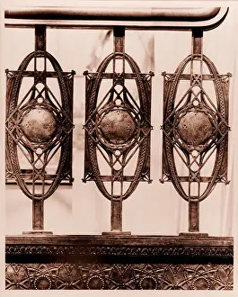 Staircase Prints: Staircase from Chicago Stock Exchange Building, Chicago, Louis Henry Sullivan, 1893