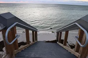 Calming Prints: Stairs leading to beautiful sandy tropical beach