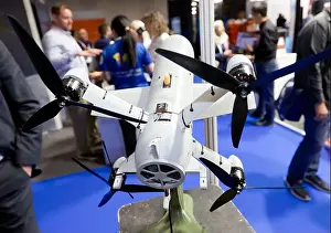 Stalker Striker, advanced unmanned defence system, manufactured by TechEx, on display at Drone X 2025, ExCel, London