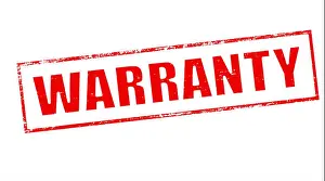 Warranty Prints: Stamp with word warranty inside, illustration