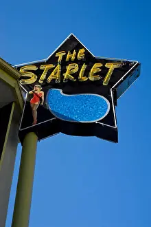 Monroe Prints: Starlet sign at apartment building in Burbank, California