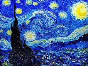 Post Impressionism Prints: The Starry Night, Vincent Van Gogh