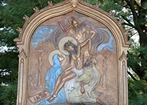 Thirteen Prints: Stations of the cross Station 13 -Jesus is taken down from the Cross