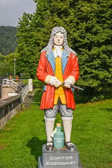 Medical Care Prints: Statue of Dr Eisenbart, Hannoversch Muenden, Lower Saxony, Germany