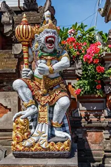 Epic Prints: Statue of Hanuman, Hindu god and divine monkey (vanara) companion of the god Rama