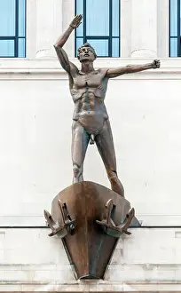 Lewis Prints: The statue on Lewis department store by Jacob Epstein is officially Liverpool Resurgent