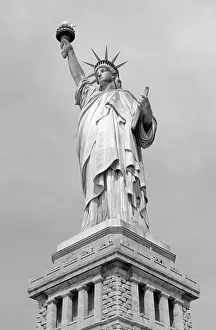 Famous Landmarks Prints: Statue of Liberty on Liberty Island, New York City