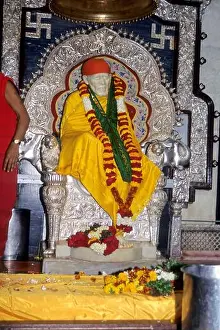 Supreme Prints: statue of lord sai baba, shirdi, nashik, maharashtra, India, Asia