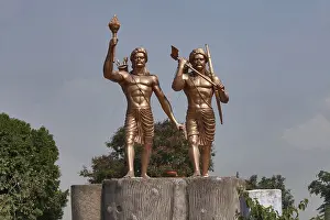 Glory Prints: Statue of Nilambar and Pitambar in Tenughat, Ranchi, Jharkhand