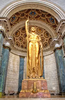 Havana Prints: Statue of the Republic Capitolio Capitol building Havana Cuba Third tallest statue in the world standing at 17m 56ft
