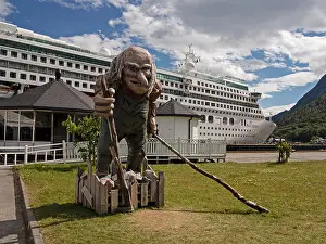 Troll Prints: Statue of a troll at Andalsnes Norway