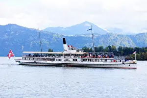 Effortless Prints: Steam ferry Lake Lucerne Switzerland